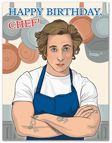Happy Birthday Chef Greeting Card