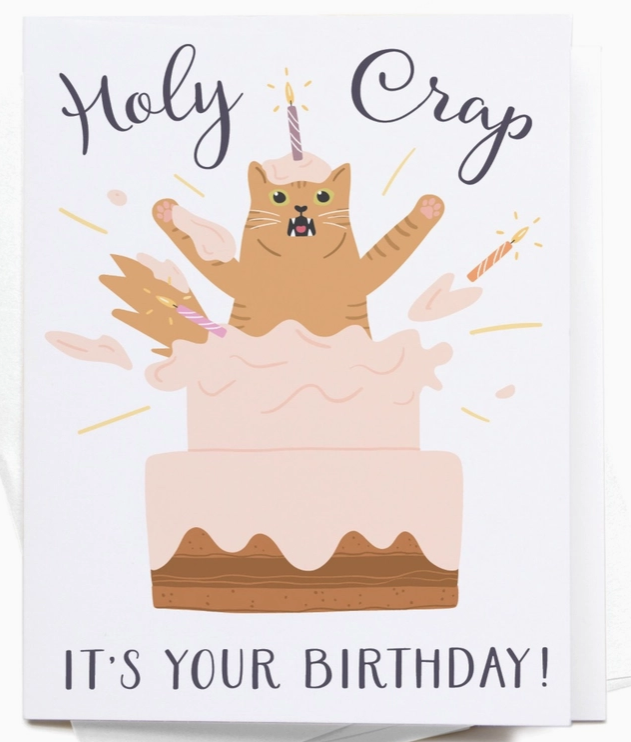 Holy Crap Greeting Card