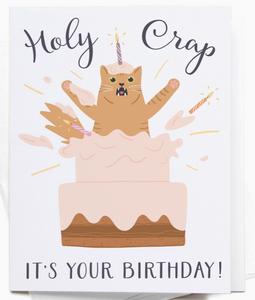 Holy Crap Greeting Card