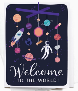 Galaxy Mobile Greeting Card