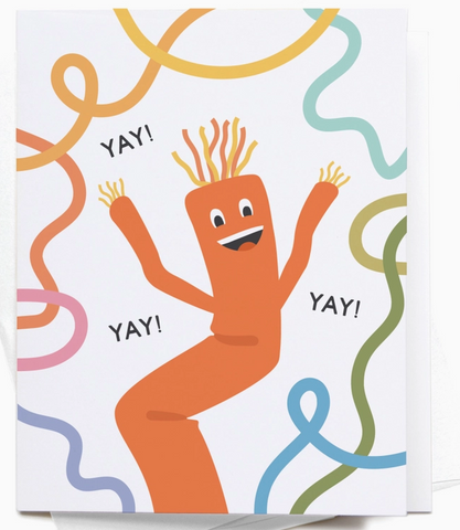 Wacky Tube Man Greeting Card