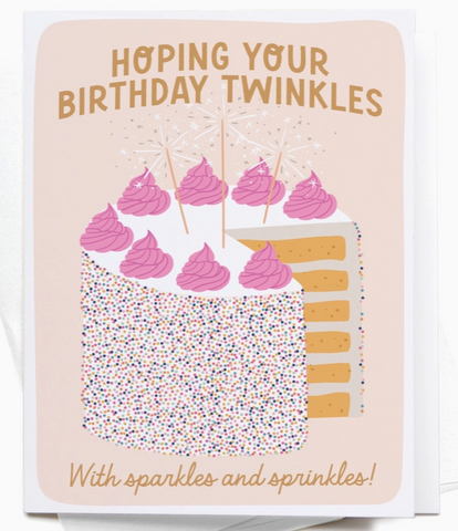 Birthday Sparkles Greeting Card