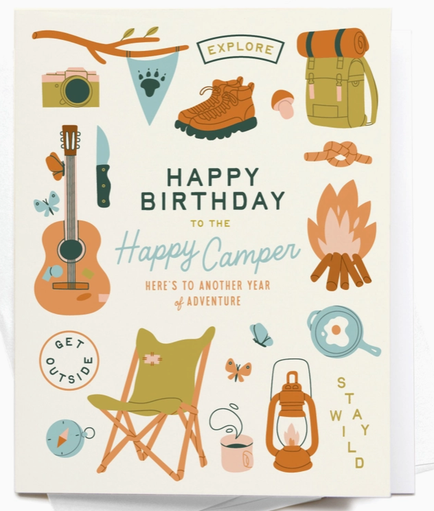 Happy Camper Greeting Card