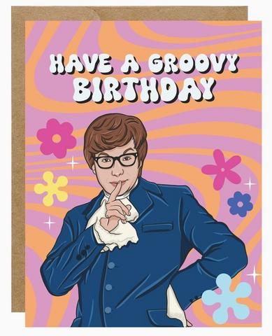 Groovy Birthday Greeting Card