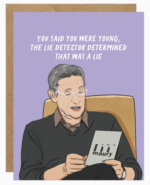 Lie Detector Greeting Card