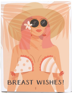 Breast Wishes Greeting Card