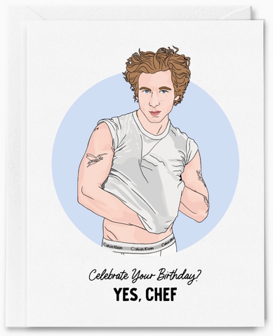 Yes, Chef Birthday Greeting Card