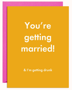 Married & Drunk Greeting Card