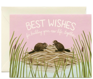 Beaver Best Wishes Greeting Card