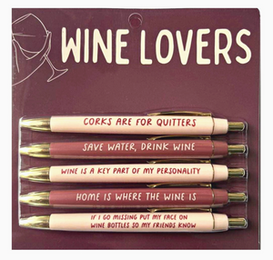 Wine Lovers Pen Set