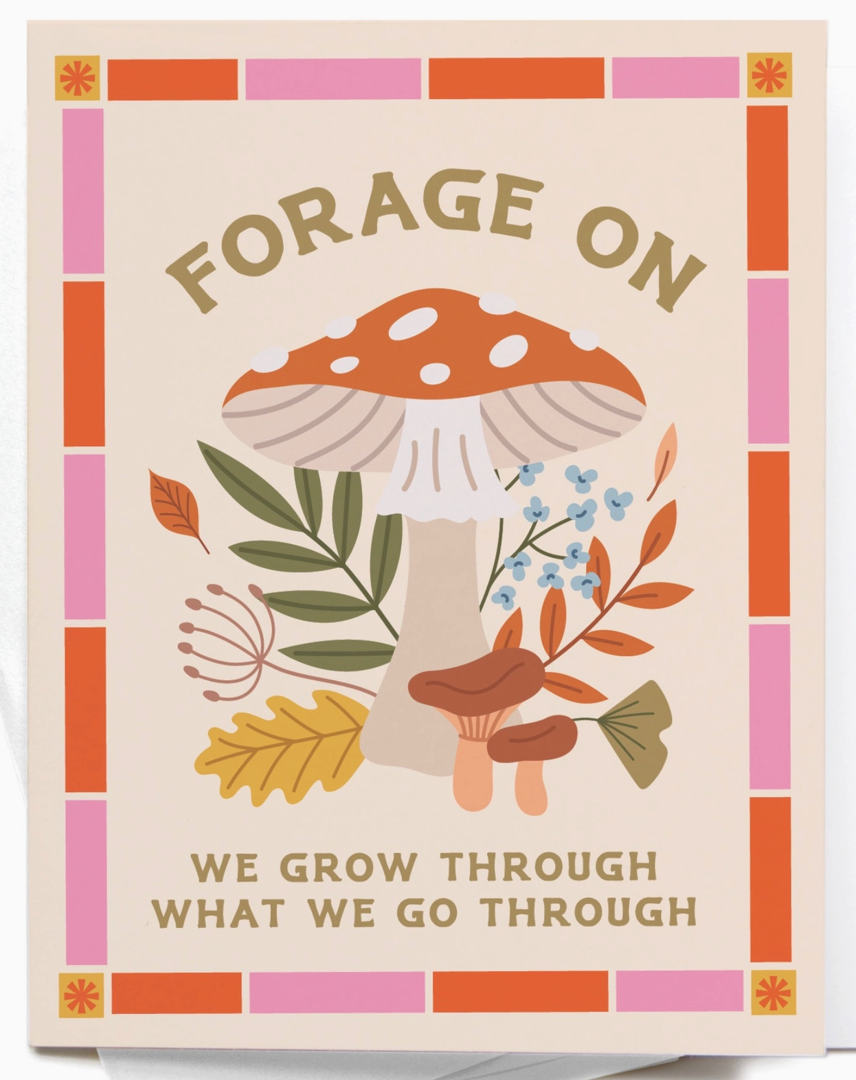 Forage On Mushroom Greeting Card