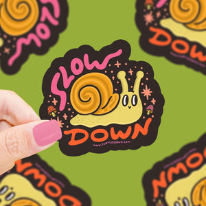 Slow Down Snail Sticker