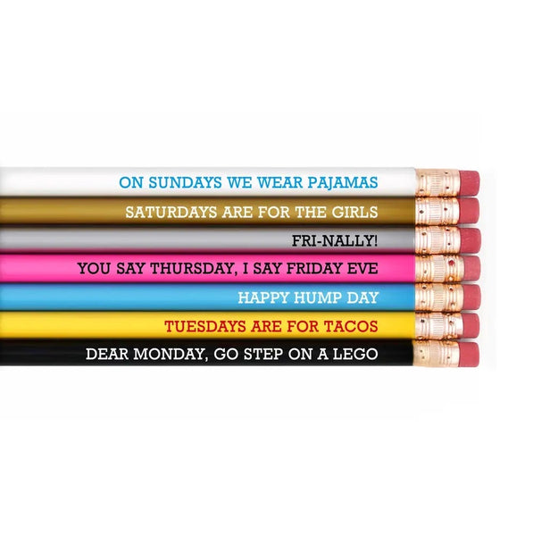 Hello Week Pencil Set
