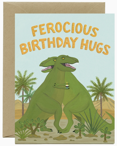 T-Rex Birthday Greeting Card