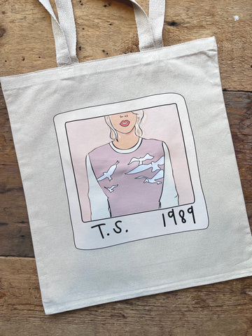 Taylor Polaroid Natural Tote Bag