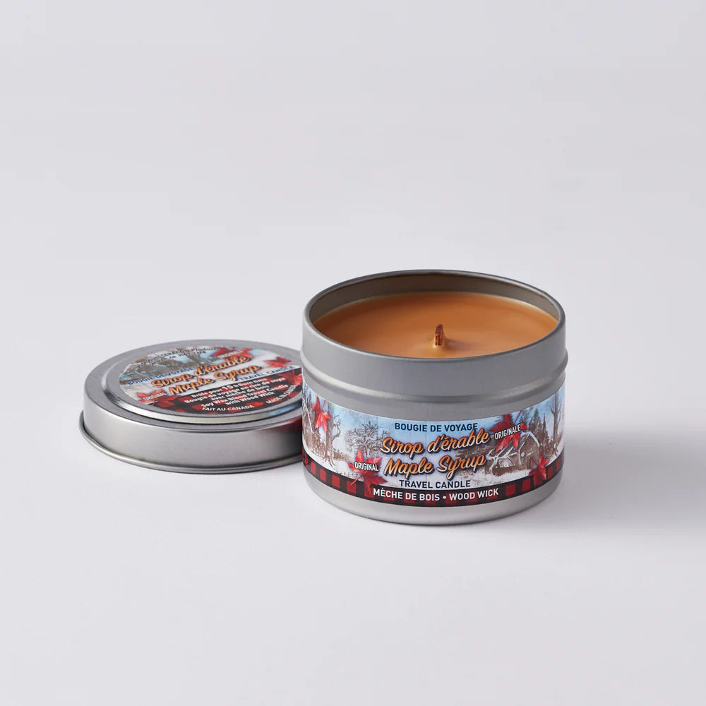 Travel Tin Maple Candle - Wood Wick