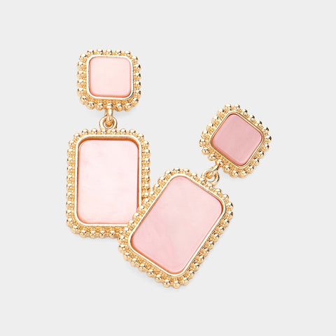 Victoria Earrings Pink