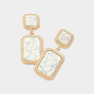 Victoria Earrings White