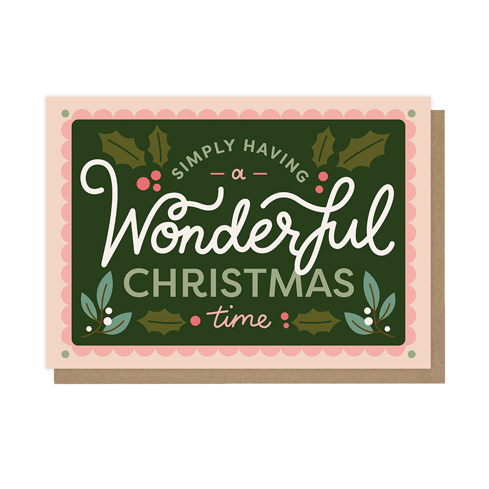 Wonderful Christmas Greeting Card