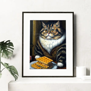 Waffle Cat Art Print