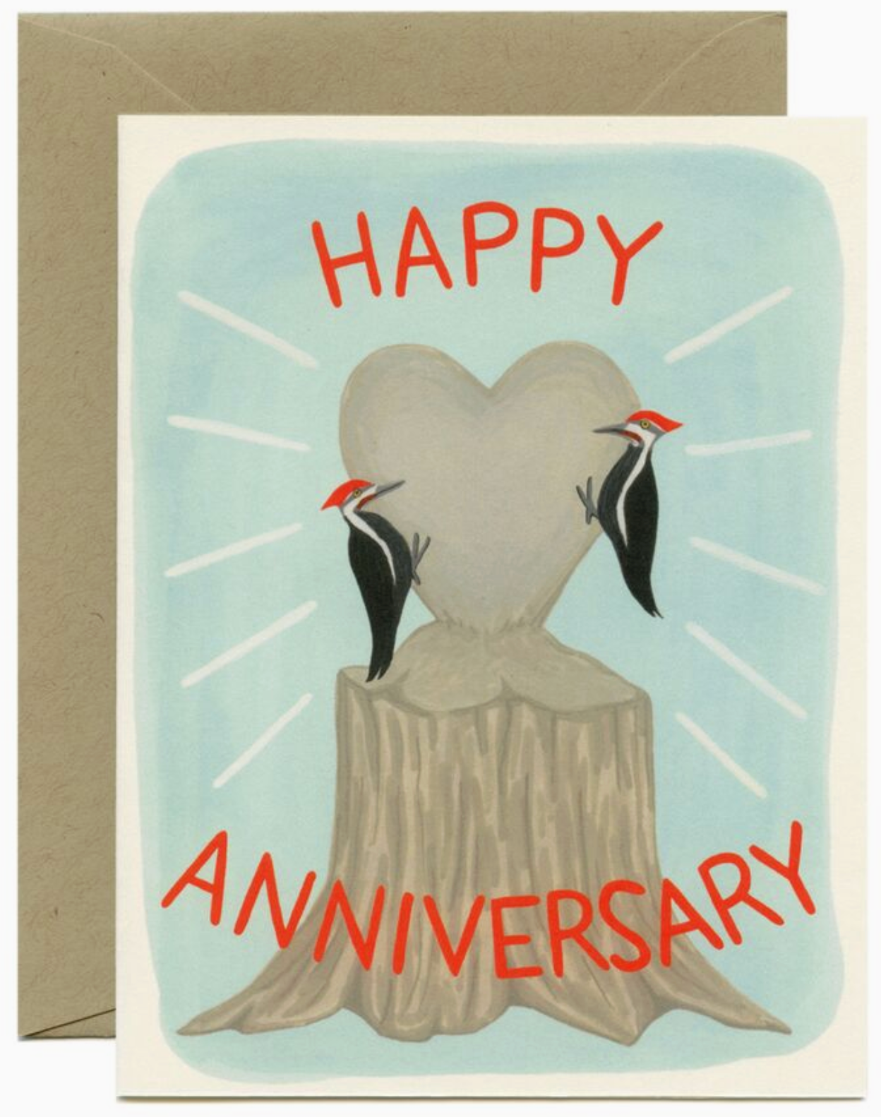 Woodpeckers Anniversary Greeting Card