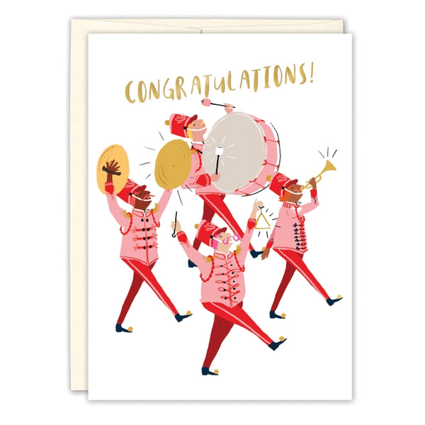 Marching Band Congrats Greeting Card