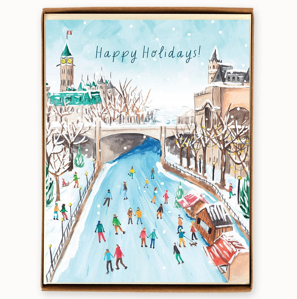 Ottawa Rideau Canal Holiday Cards - Box of 8