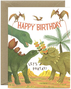 Dinosaur Party Greeting Card