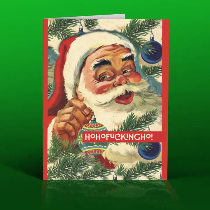 Ho Ho Ho Santa Greeting Card