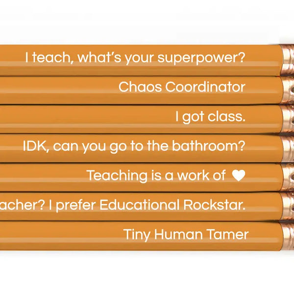 Teaching Is A Work of Heart Pencil Set