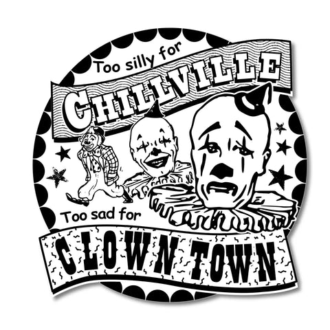 Clowntown Sticker