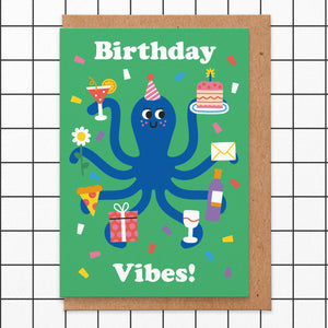 Birthday Vibes Greeting Card