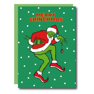 Merry Grinchmas Greeting Card