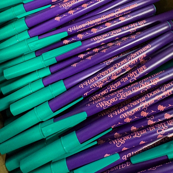 Never Done Anything Wrong Pen