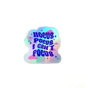 Hocus Pocus I Can't Focus Mini Sticker
