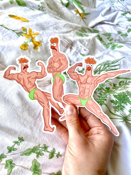 Buff Beaker Stickers