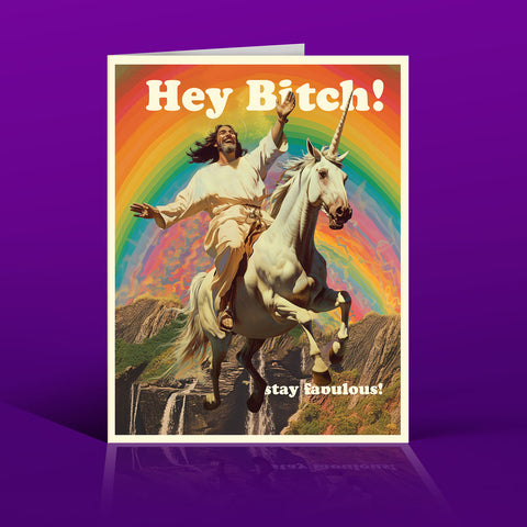 Jesus Stay Fabulous Greeting Card