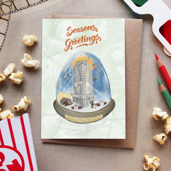 Die Hard Christmas Greeting Card