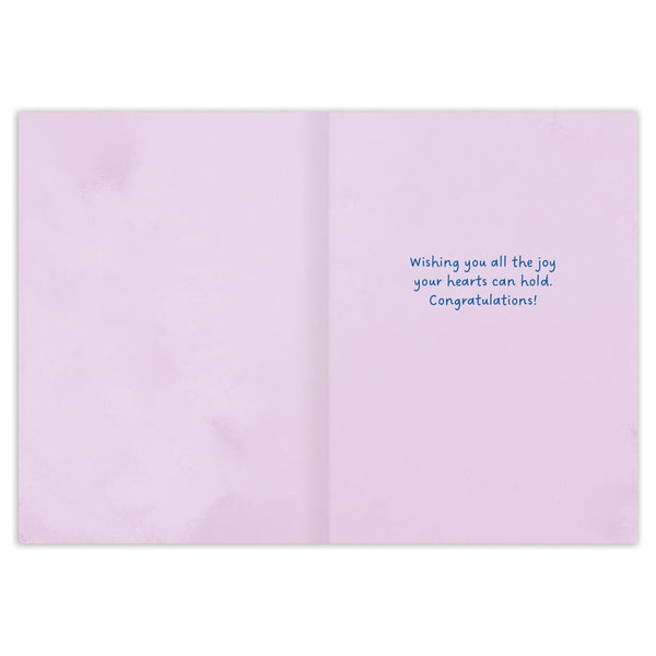 Garden Scene Wedding Greeting Card