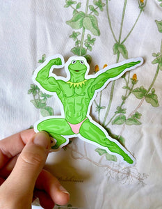 Buff Kermit the Frog Stickers