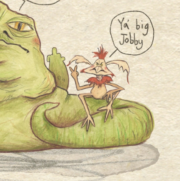Jabba the Hutt BFF Greeting Card