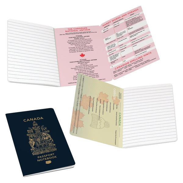 Canadian Passport Notebook