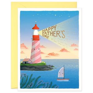 Father's Day Lighthouse Greeting Card