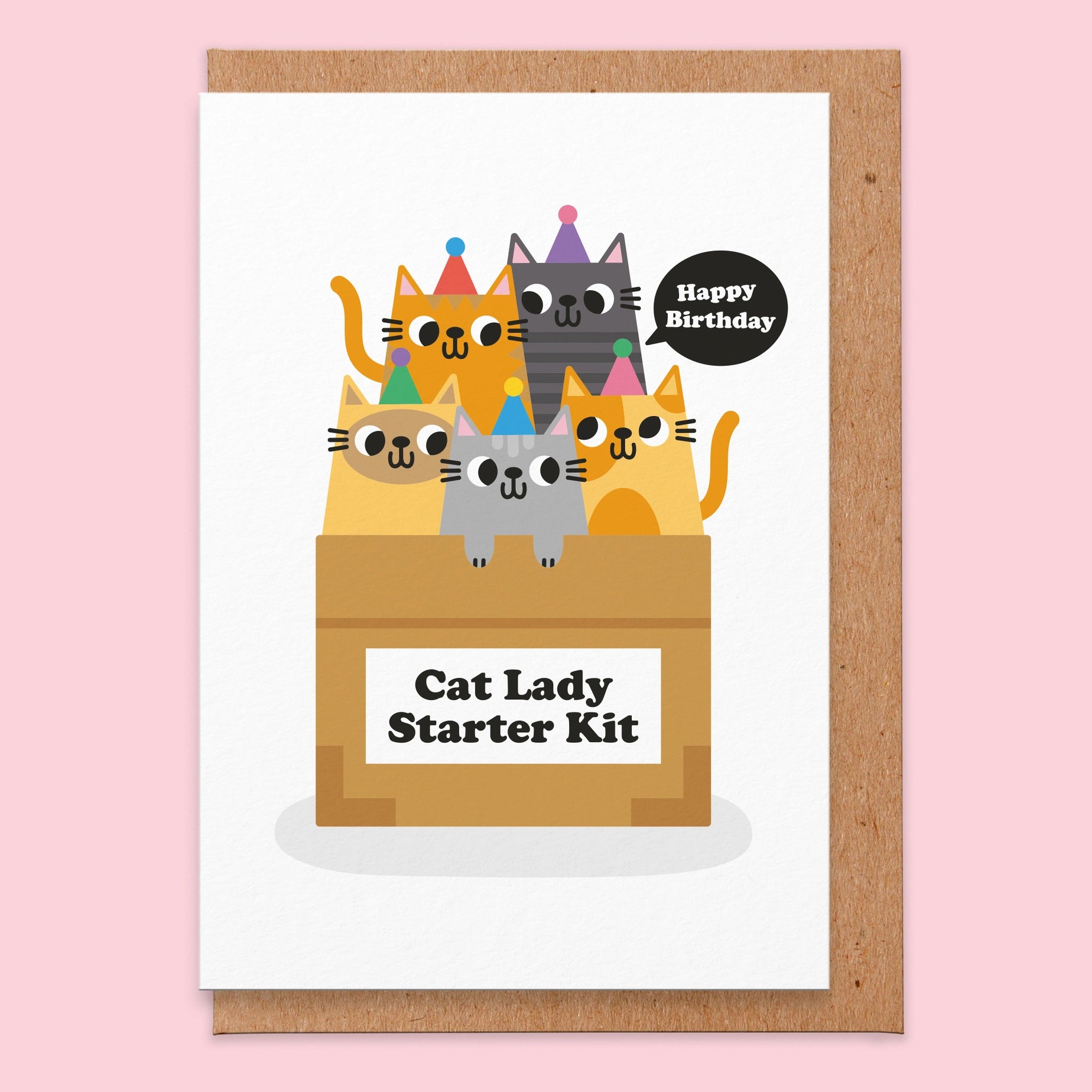 Cat Lady Starter Kit Greeting Card