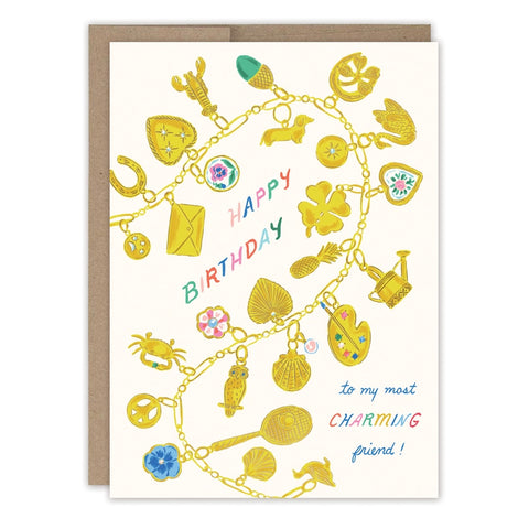 Charm Bracelet Birthday Greeting Card