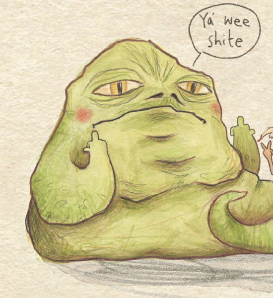 Jabba the Hutt BFF Greeting Card
