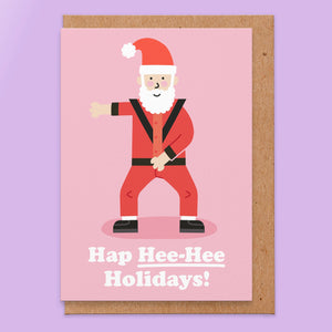 Hap Hee-Hee Christmas Greeting Card