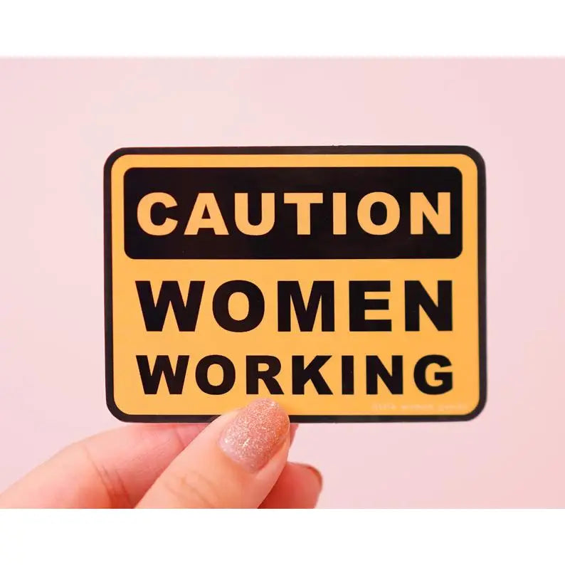 Women Working Sticker