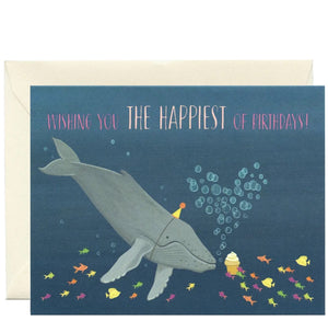 Whale Birthday Greeting Card