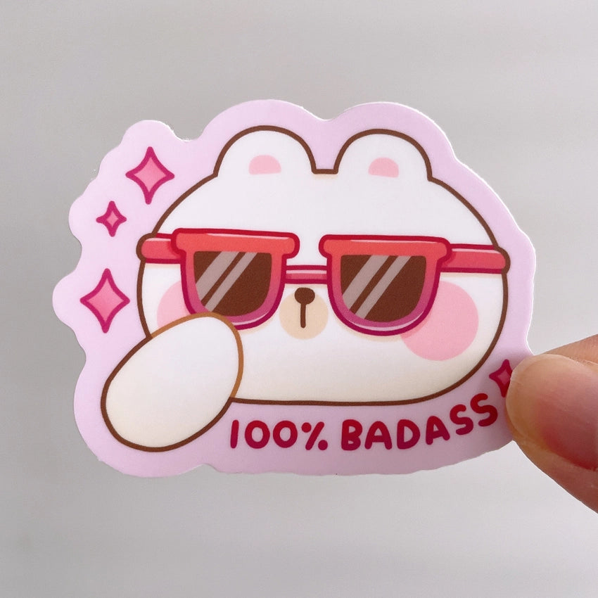 100% Badass Sticker
